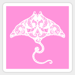 Lace ray white Sticker